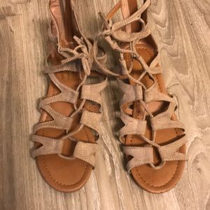 Gladiator taupe sandals
